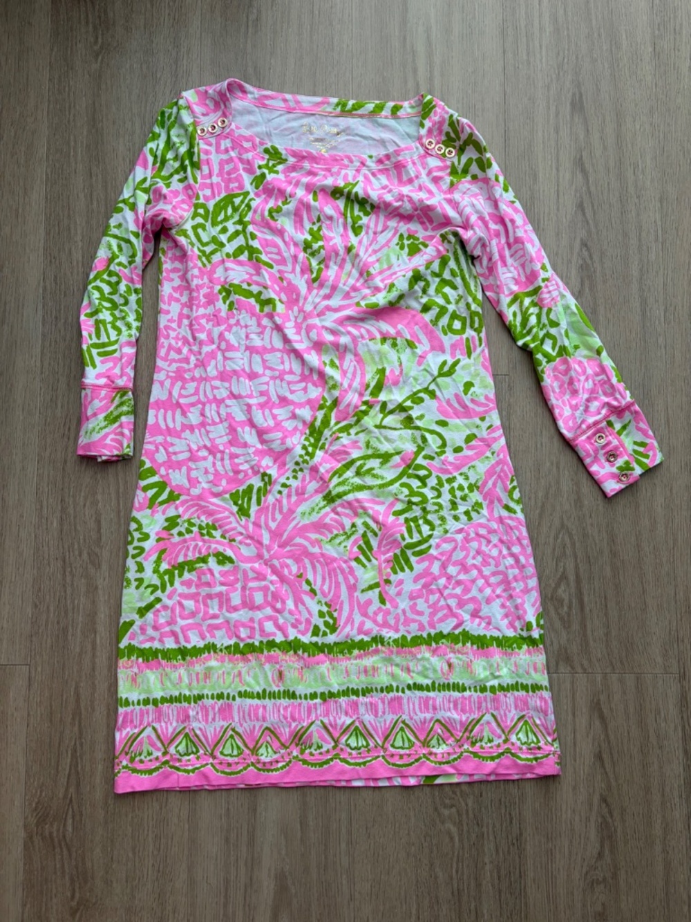 Lilly Pulitzer Mini Sophie Dress in Pink Sunset Home Slice - Size XS